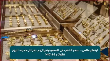 ارتفاع عالمي.. سعر الذهب في السعودية يتأرجح بمراحل جديدة اليوم الثلاثاء 3-3-1447